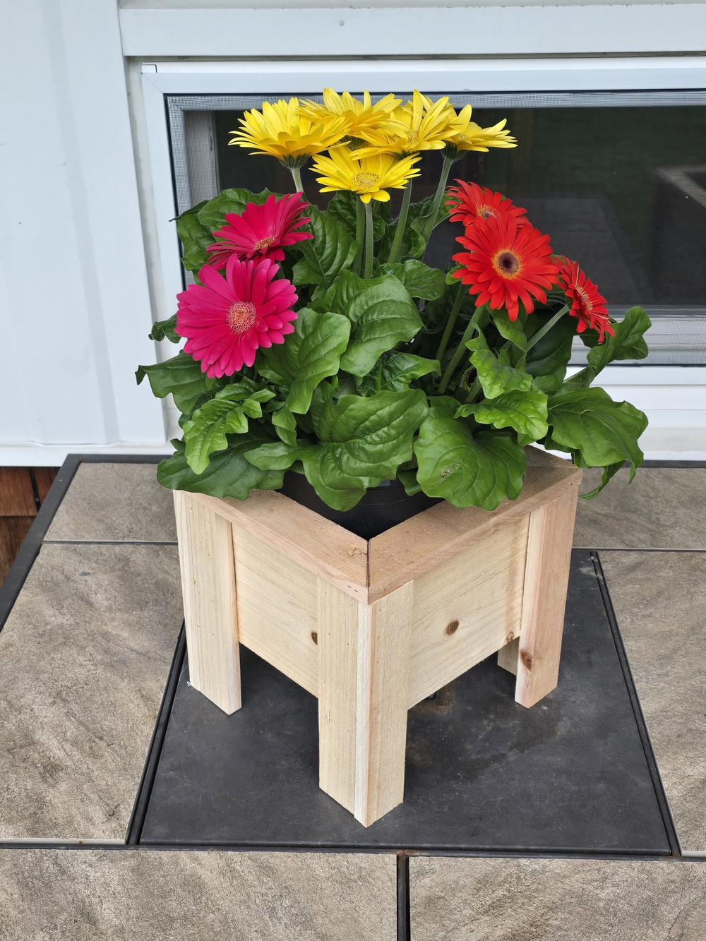 Cedar planter box, Handmade Cedar Wood Plant Stand Planter Box